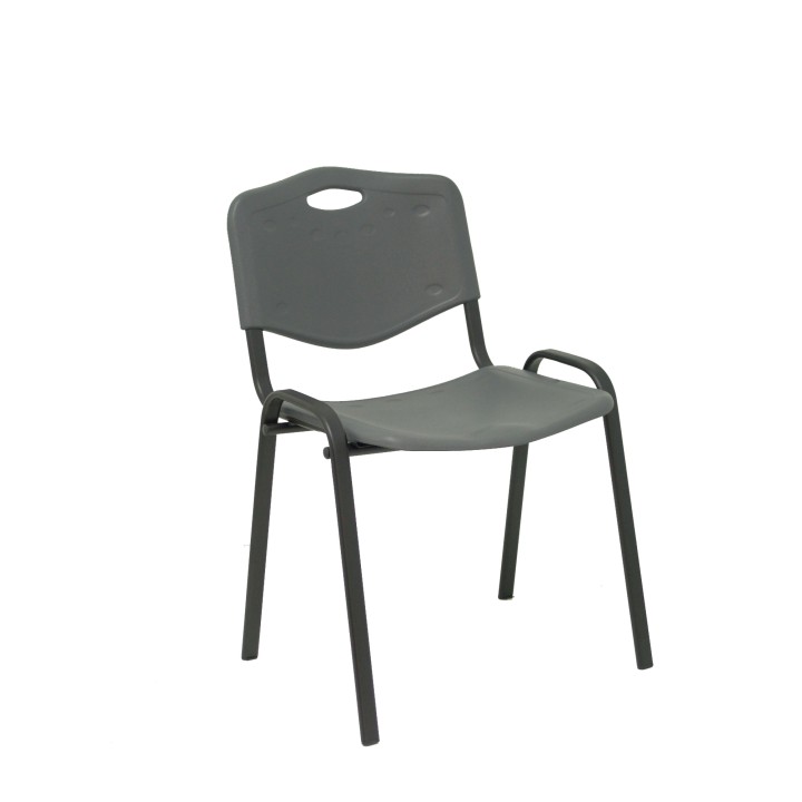 Piqueras y Crespo Pack 2 sillas Iso Pastic PVC gris