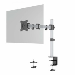 Durable 509423 soporte para monitor 68,6 cm (27") Plata Pared