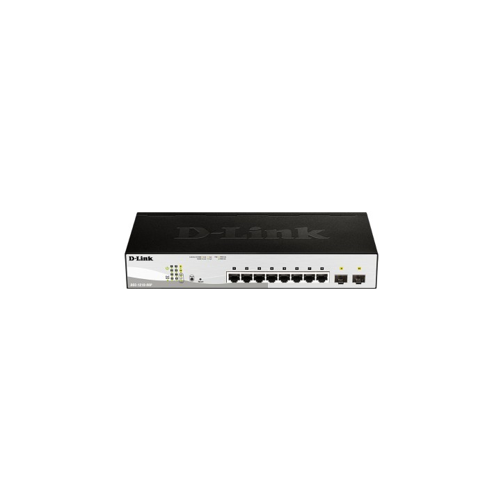 D-Link DGS-1210-08P Gestionado L2 Gigabit Ethernet (10/100/1000) EnergÍ­a sobre Ethernet (PoE) Negro