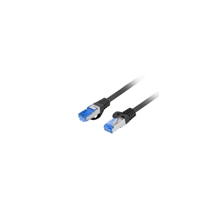Lanberg PCF6A-10CC-0200-BK cable de red Negro 2 m Cat6a S/FTP (S-STP)