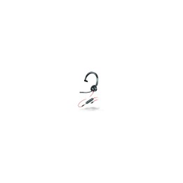 HP Poly Blackwire 3315 Monaural Microsoft Teams Certified USB-C Headset +3.5mm Plug +USB-C/A Adapter
