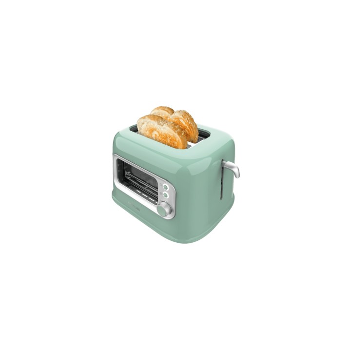 Cecotec RetroVision Green 5 2 rebanada(s) 700 W Verde claro, Acero inoxidable