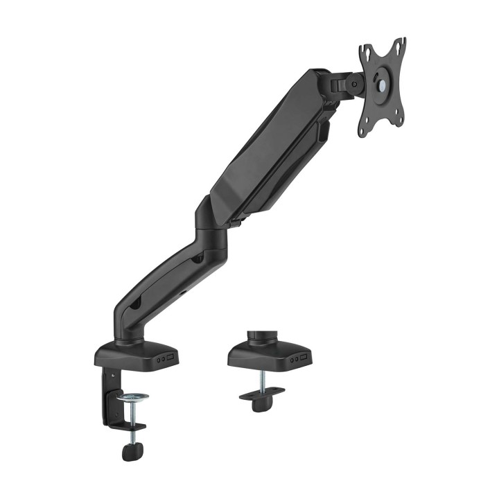 AISENS Soporte De Mesa Pro Contrapeso Giratorio E Inclinable Para Monitor/TV 9kg (3 Pivotes, 1 Brazo) De 17-32, Negro