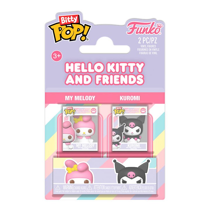 Blister 2 Bitty POP Sanrio Hello Kitty and Friends My Melody & Kuromi