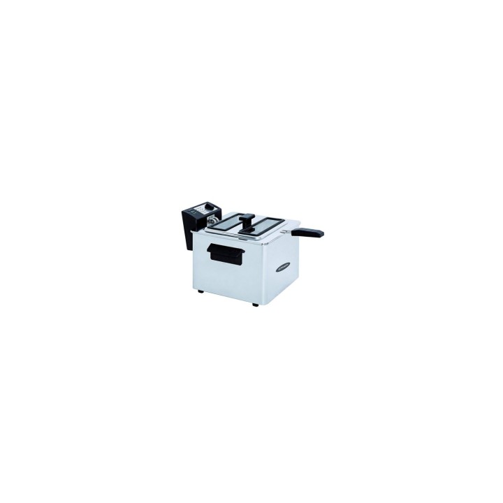 FREIDORA PROFESIONAL ORBEGOZO FDR 80 3000W 8 LITROS TERMOSTATO REGULABLE TAPADERA EXTRAIBLE ACERO INOXIDABLE 15258