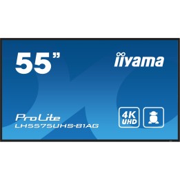 iiyama LH5575UHS‑B1AG ProLite Pantalla plana para señalización digital 138,7 cm (54.6") LCD Wifi 500 cd / m² 4K Ultra HD Negro