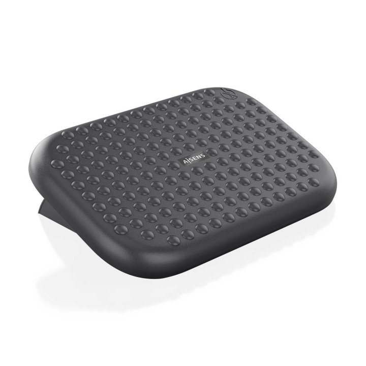 AISENS Reposapiés inclinable, Negro