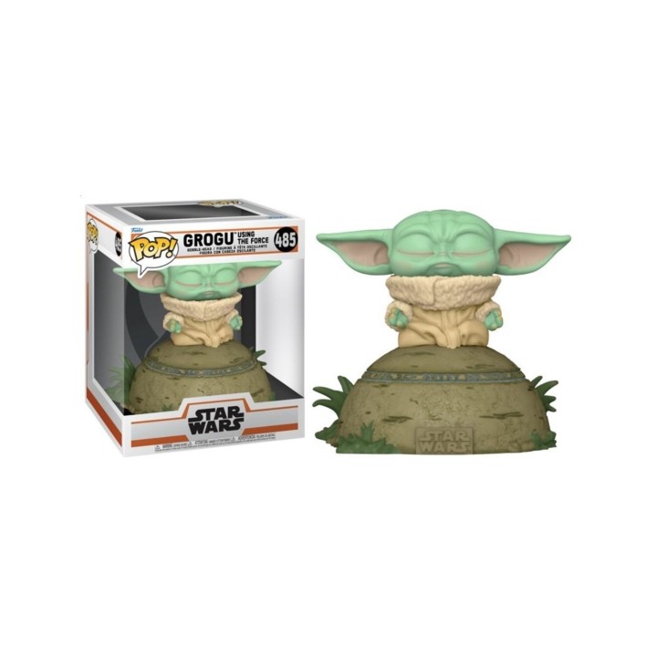 Funko pop deluxe star wars the mandalorian the child usando la fuerza (sfx) 58390
