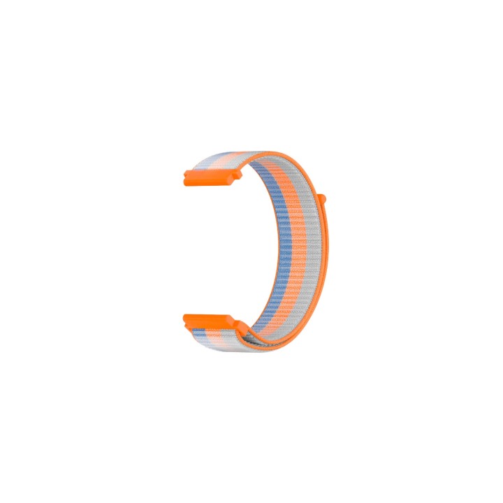 SAVE FAMILY Correa Recambio Tela Rayas Naranja Compatible con los modelos SaveWatch + Senior Enjoy Superior