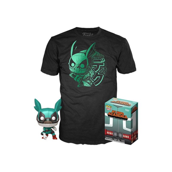 Pop & tee my hero academia deku funko + camiseta talla m