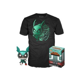 Pop & tee my hero academia deku con casco (full mech suit) funko + camiseta talla l