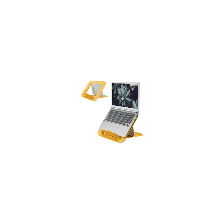 Leitz Ergo Cosy Soporte para ordenador portátil Amarillo 43,2 cm (17")