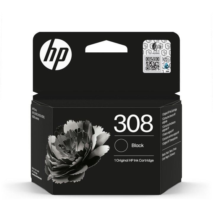 HP 308 Cartucho de Tinta Original negra (UE)