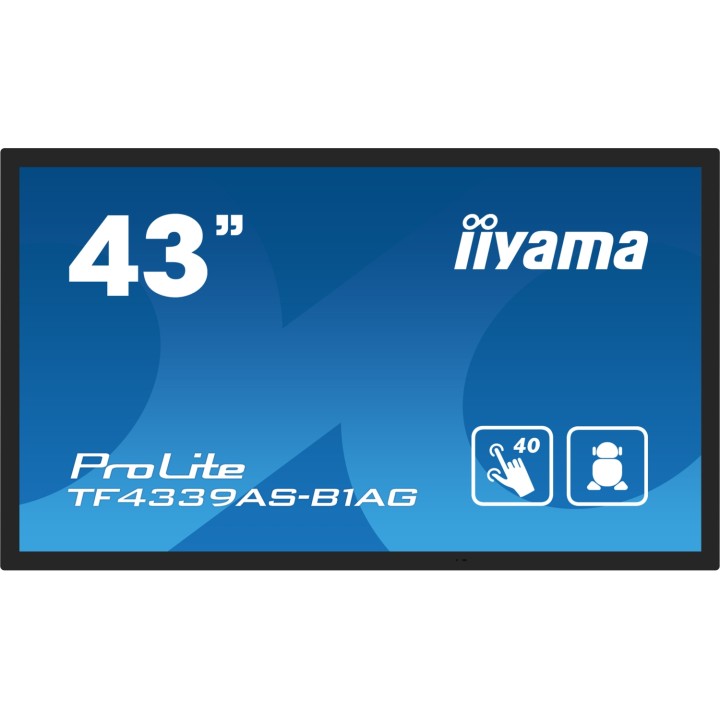 iiyama TF4339AS-B1AG pantalla de señalización Pantalla plana para señalización digital 108 cm (42.5") LED 500 cd / m² 4K Ultra