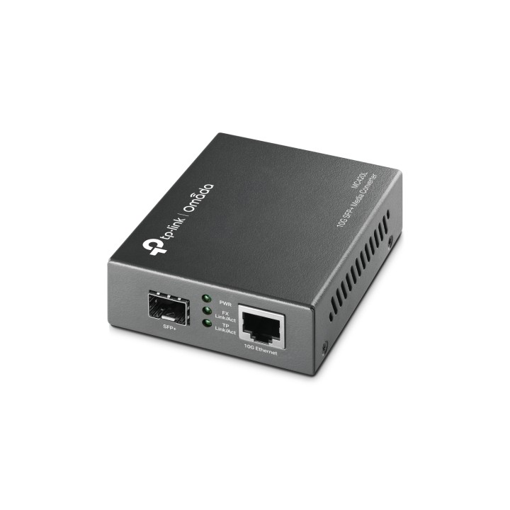 TP-Link MC420L convertidor de medio 10000 Mbit/s Multimodo, Monomodo Negro