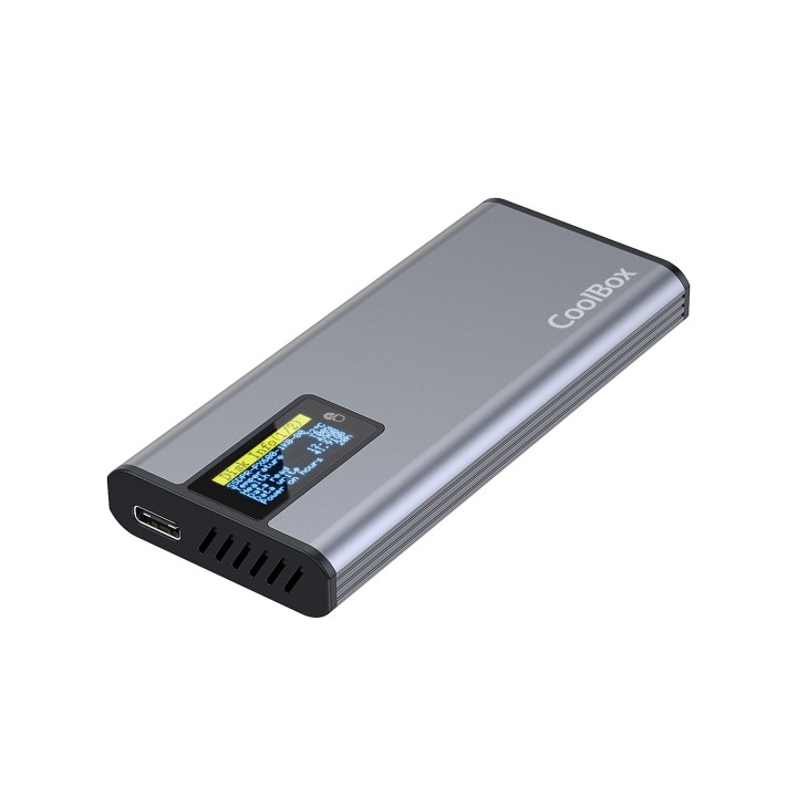 CoolBox COO-MCM-M2F caja para disco duro externo Caja externa para unidad de estado sólido (SSD) Gris M.2