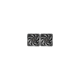 Mars Gaming MF-NCLX2 Carcasa del ordenador Ventilador 12 cm Negro 2 pieza(s)