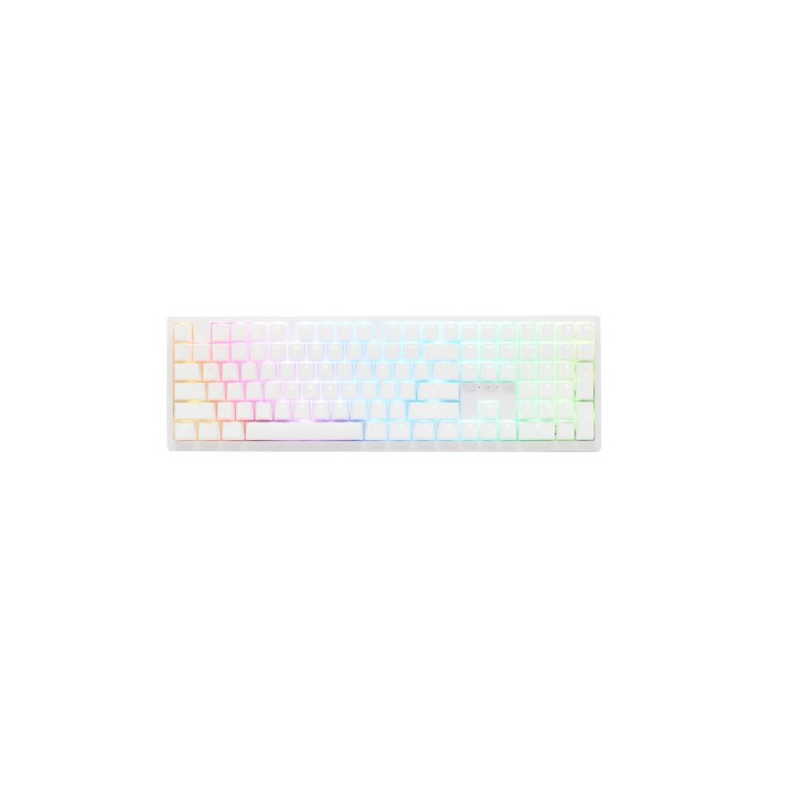 Ducky Zero 6108 100% Pure White RGB Tri-Mode Connect MX2A-Red (ES)