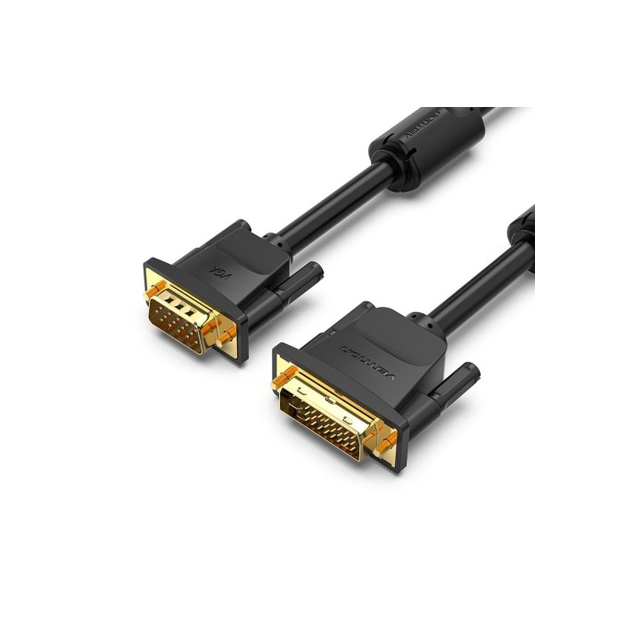 Vention Cable Conversor EACBF/ DVI Macho - VGA Macho/ 1m/ Negro