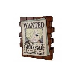 Hucha onepiece affiche wanted sanji