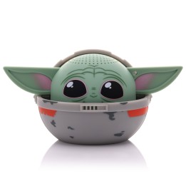Mini altavoz Bitty Boomers Grogu en carrito 5 cm