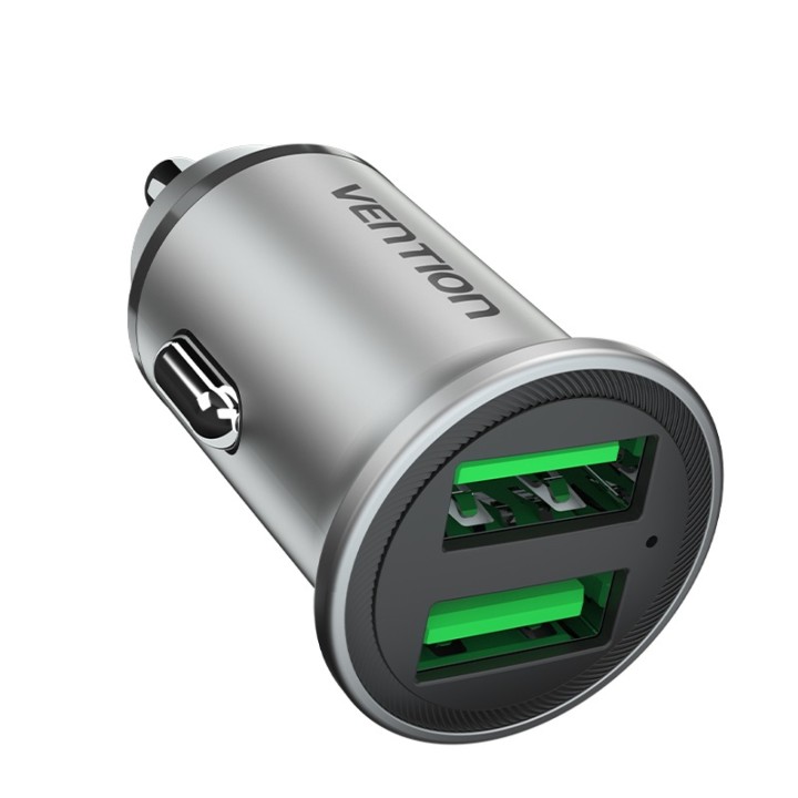 Vention Cargador de Coche FFAH0/ 2xUSB/ 18W