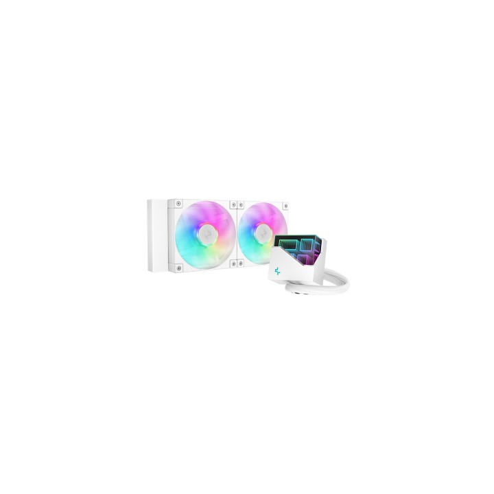 DeepCool LT240 Procesador Sistema de refrigeración líquida todo en uno 12 cm Blanco 1 pieza(s)
