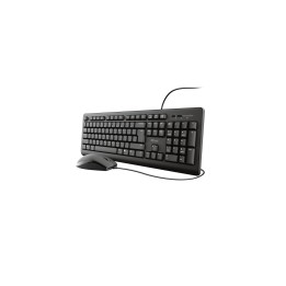 Trust TKM-250 teclado Ratón incluido Universal USB Español Negro