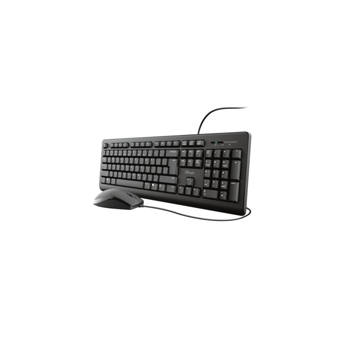 Trust TKM-250 teclado Ratón incluido Universal USB Español Negro