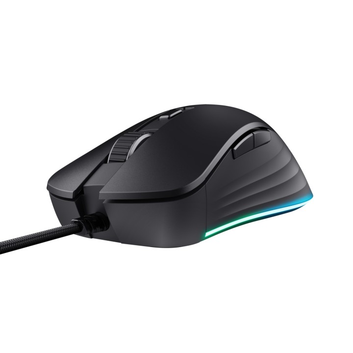 Trust GXT924 YBAR+ ratón Juego mano derecha USB tipo A Óptico 25600 DPI