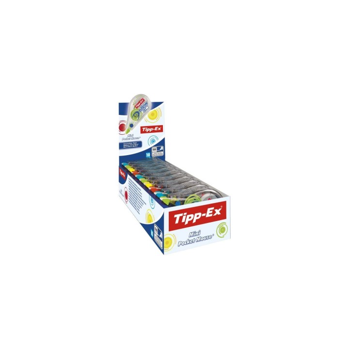 BIC Tipp-Ex corrección de películo/cinta 6 m Multicolor 10 pieza(s)