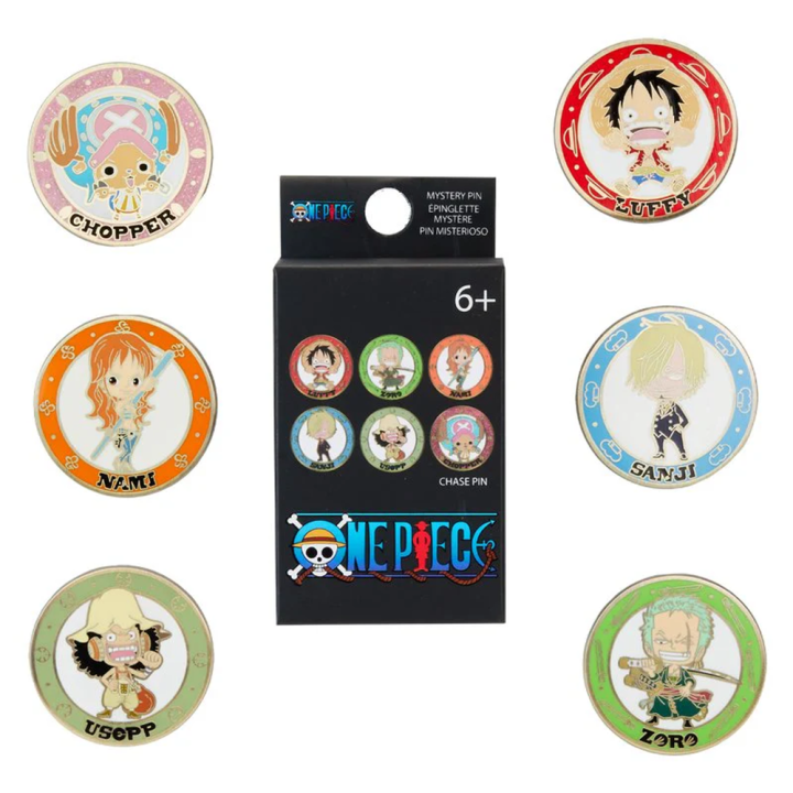Blind Box Mystery Enamel Pin Chibi One Piece Loungefly surtido