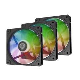 GENESIS Oxal 120 ARGB Carcasa del ordenador Ventilador 12 cm Negro