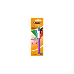BIC Shine Negro, Azul, Verde, Rojo Bolígrafo multifunción Medio 1 pieza(s)