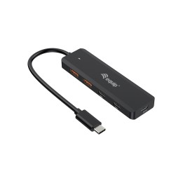 Equip 128966 hub de interfaz USB 3.2 Gen 2 (3.1 Gen 2) Type-C 10000 Mbit/s Negro