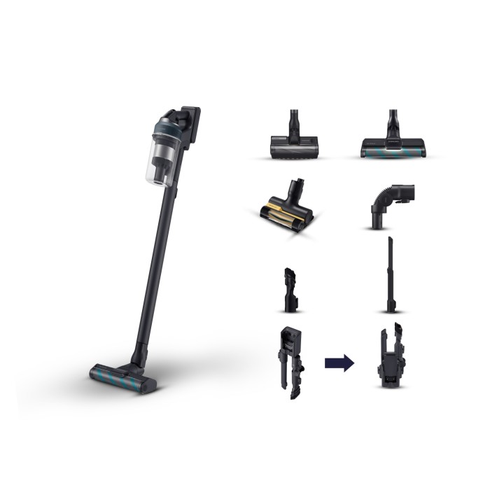 Samsung VS20C8524TB Aspiradora escoba 2 en 1 Batería Secar Sin bolsa 580 W Negro, Azul