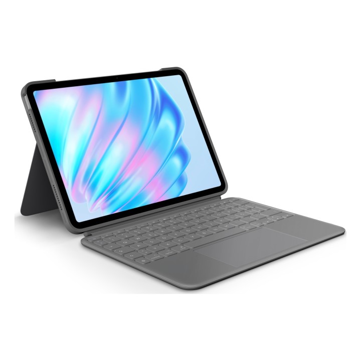 Logitech Combo Touch QWERTZ Alemán Smart Connector Gris