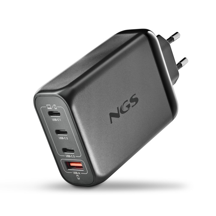 NGS BUD 140W Universal Negro Corriente alterna Carga rápida Interior