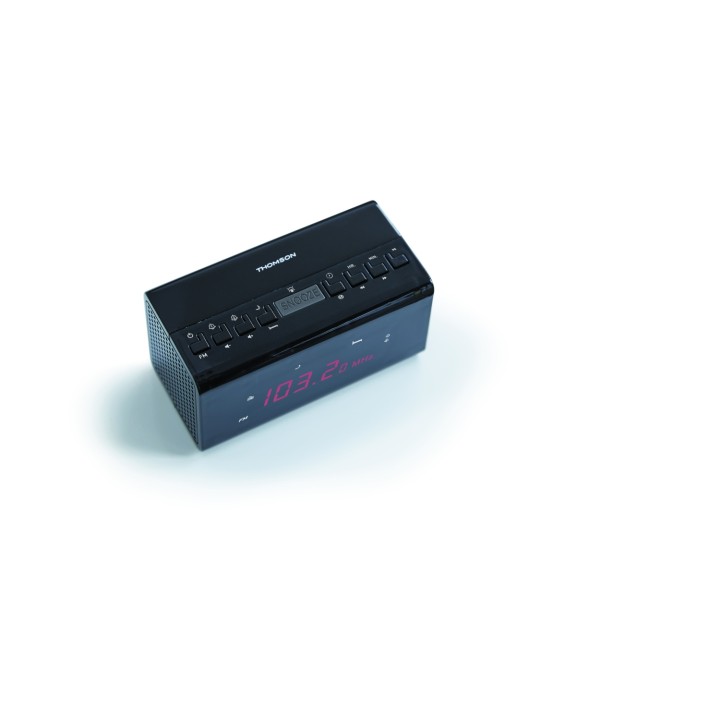 Thomson CR50 radio Reloj Negro