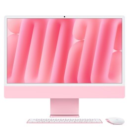 Apple iMac Apple M M4 59,7 cm (23.5") 4480 x 2520 Pixeles PC todo en uno 24 GB 512 GB SSD macOS Sequoia Wi-Fi 6E (802.11ax) Rosa