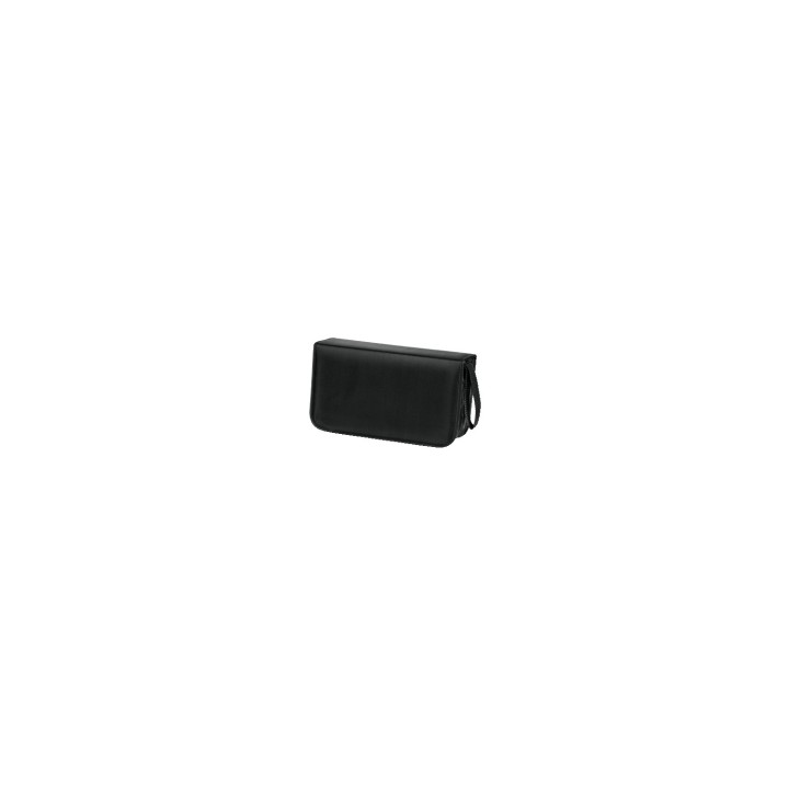 Hama CD Wallet Nylon 120, black 120 discos Negro