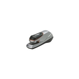 Rexel Grapadora Optima Grip eléctrica plateada/negra