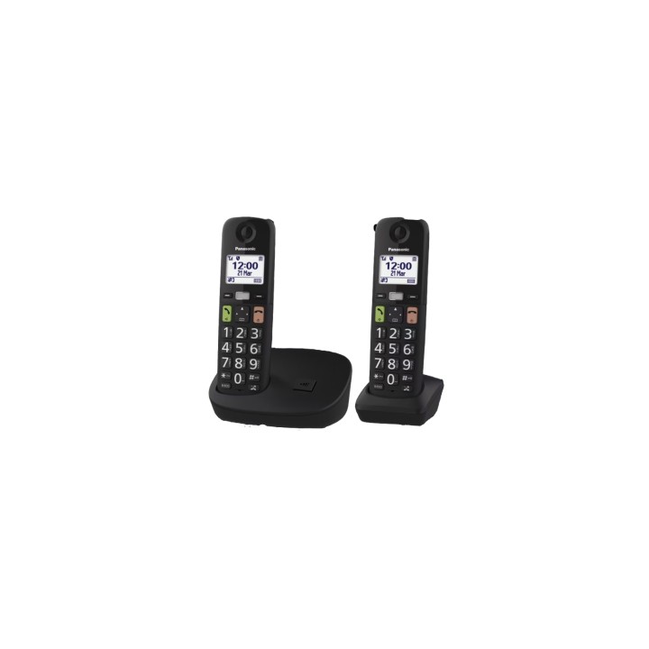 Panasonic KX-TGU112 Teléfono DECT Identificador de llamadas Negro