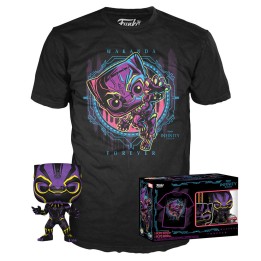 Set figura POP & Tee Marvel Wakanda Forever Black Panther Exclusive
