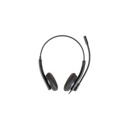 iggual ENC 3030 Auriculares Alámbrico Diadema Oficina/Centro de llamadas Negro