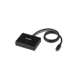 Lindy 43329 hub de interfaz USB 3.2 Gen 1 (3.1 Gen 1) Type-C 5000 Mbit/s Negro
