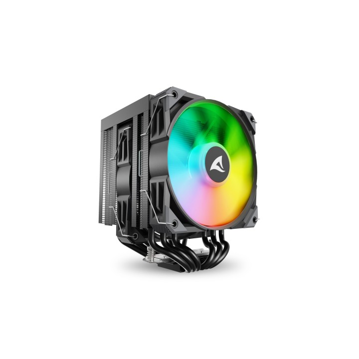 Sharkoon A60 RGB Procesador Refrigerador de aire 12 cm Negro 1 pieza(s)