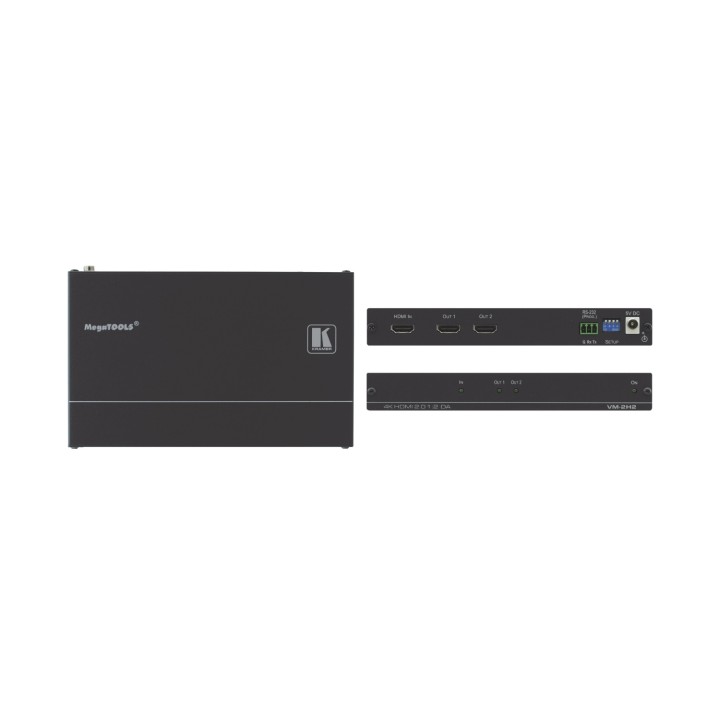 Kramer Electronics VM-2H2 amplificador de línea de video Negro