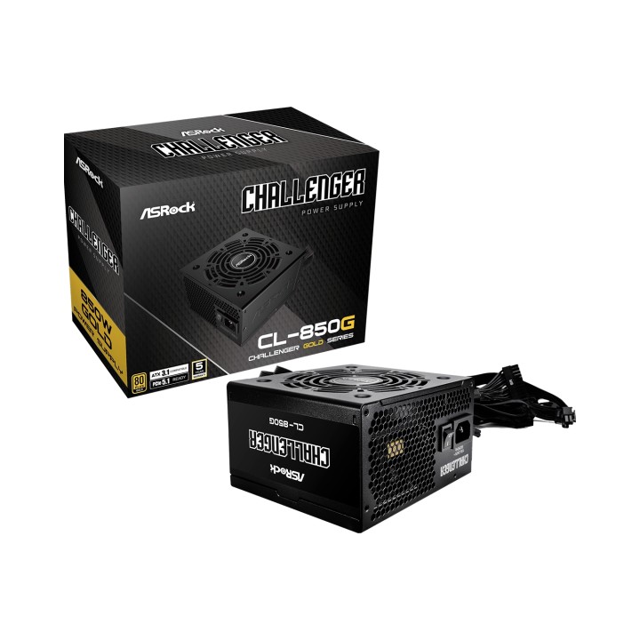 Asrock Challenger CL-850G unidad de fuente de alimentación 850 W 20+4 pin ATX ATX Negro