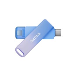 SanDisk Creator Phone Drive unidad flash USB 256 GB USB Type-C / Lightning 3.2 Gen 1 (3.1 Gen 1) Azul, Lila